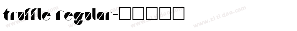 Truffle Regular字体转换